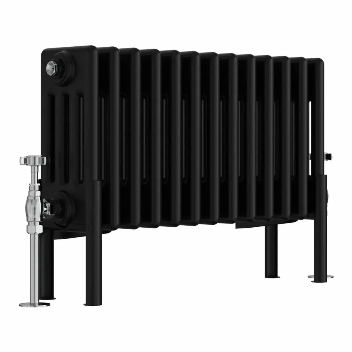 Ferentino - Traditional horizontal column radiator black