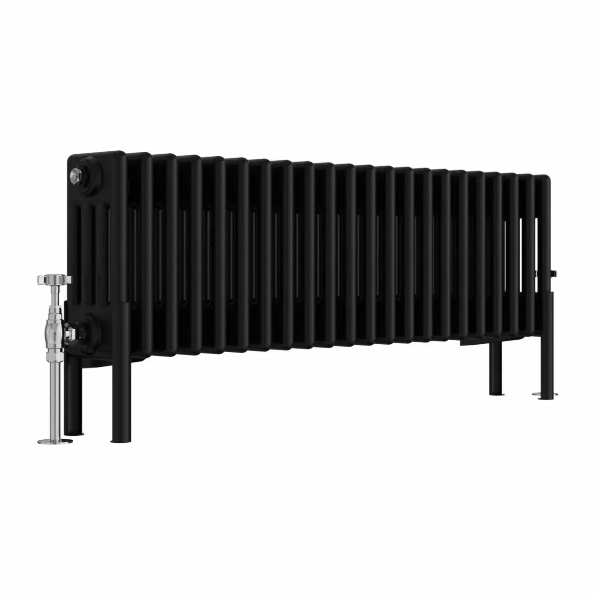 Ferentino - Traditional horizontal column radiator black