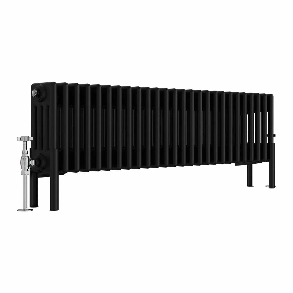 Ferentino - Traditional horizontal column radiator black