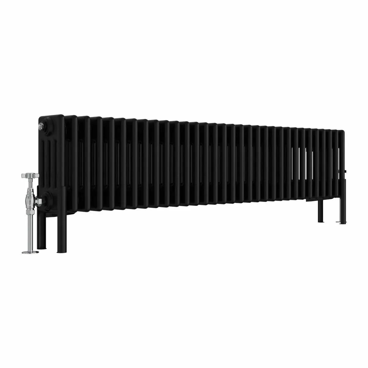 Ferentino - Traditional horizontal column radiator black