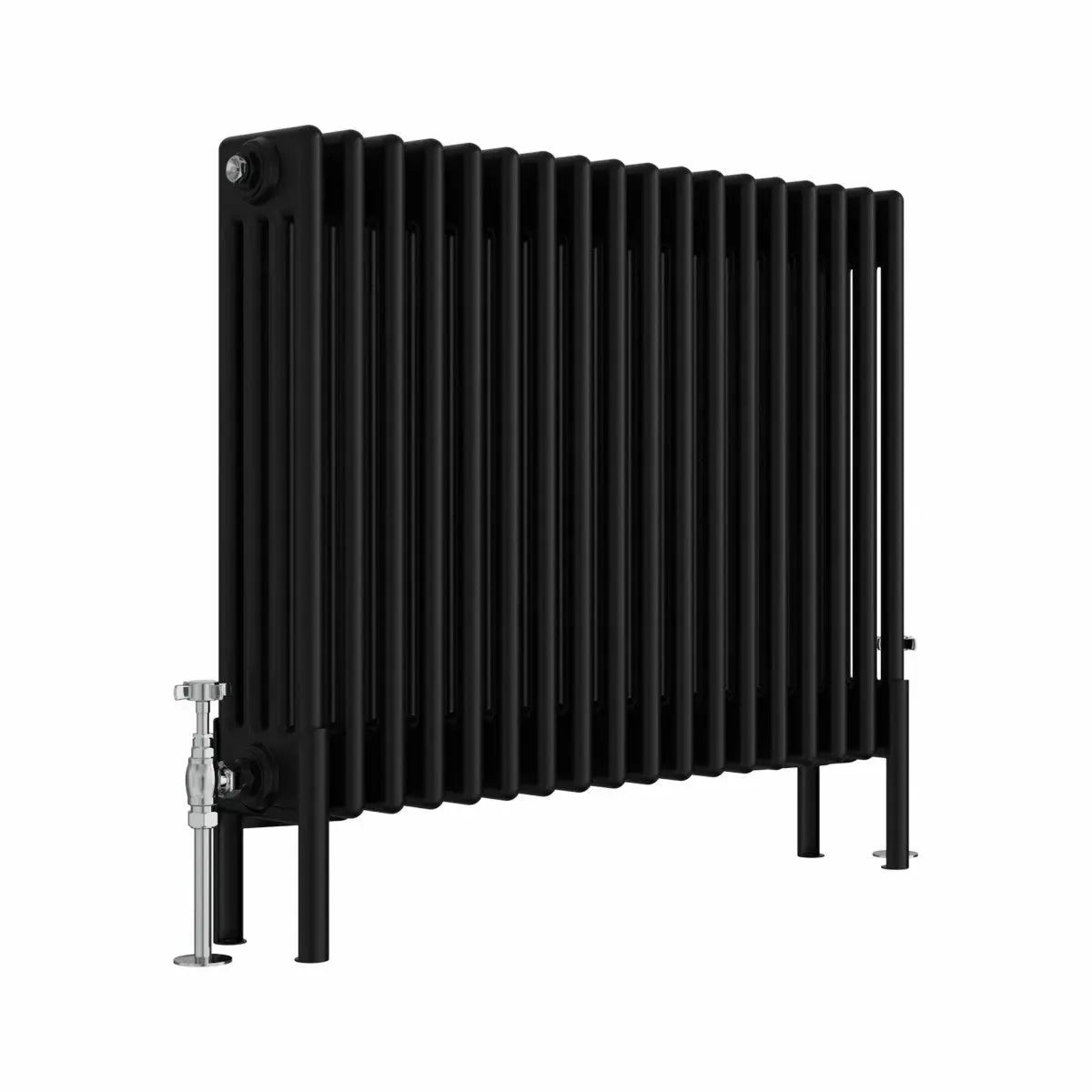 Ferentino - Traditional horizontal column radiator black