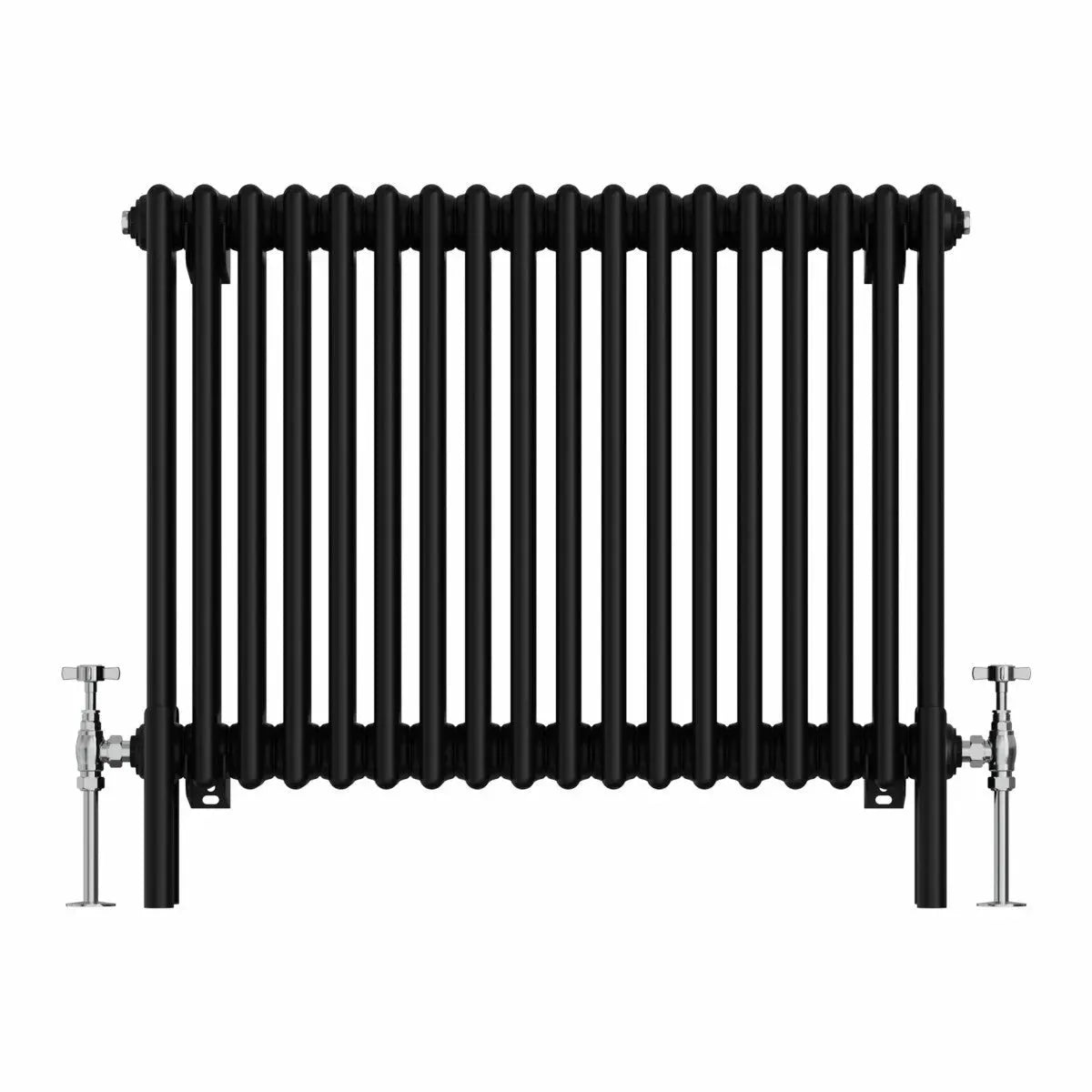 Ferentino - Traditional horizontal column radiator black