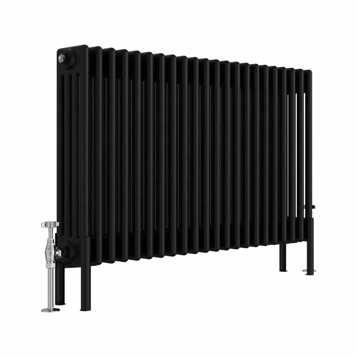 Ferentino - Traditional horizontal column radiator black