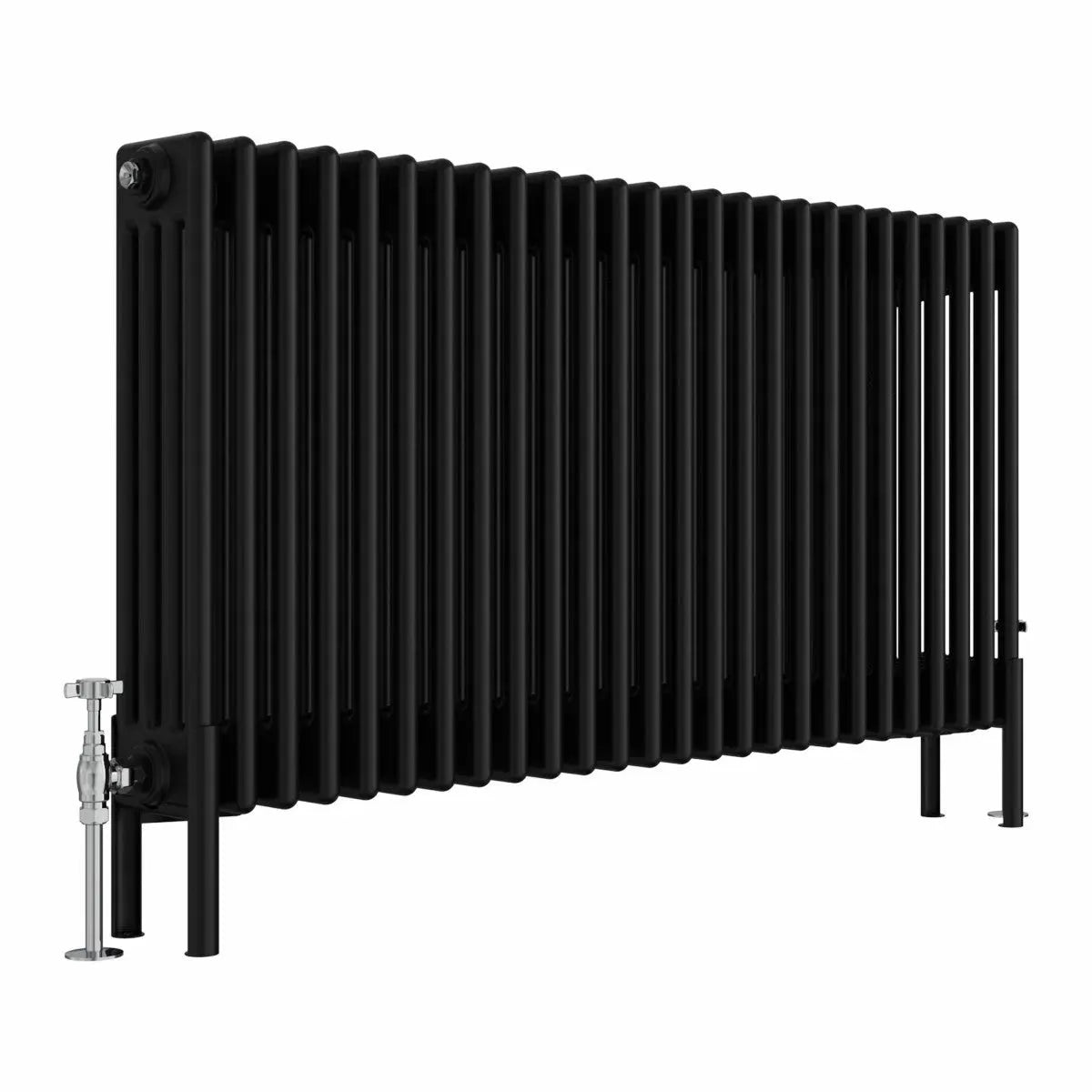 Ferentino - Traditional horizontal column radiator black