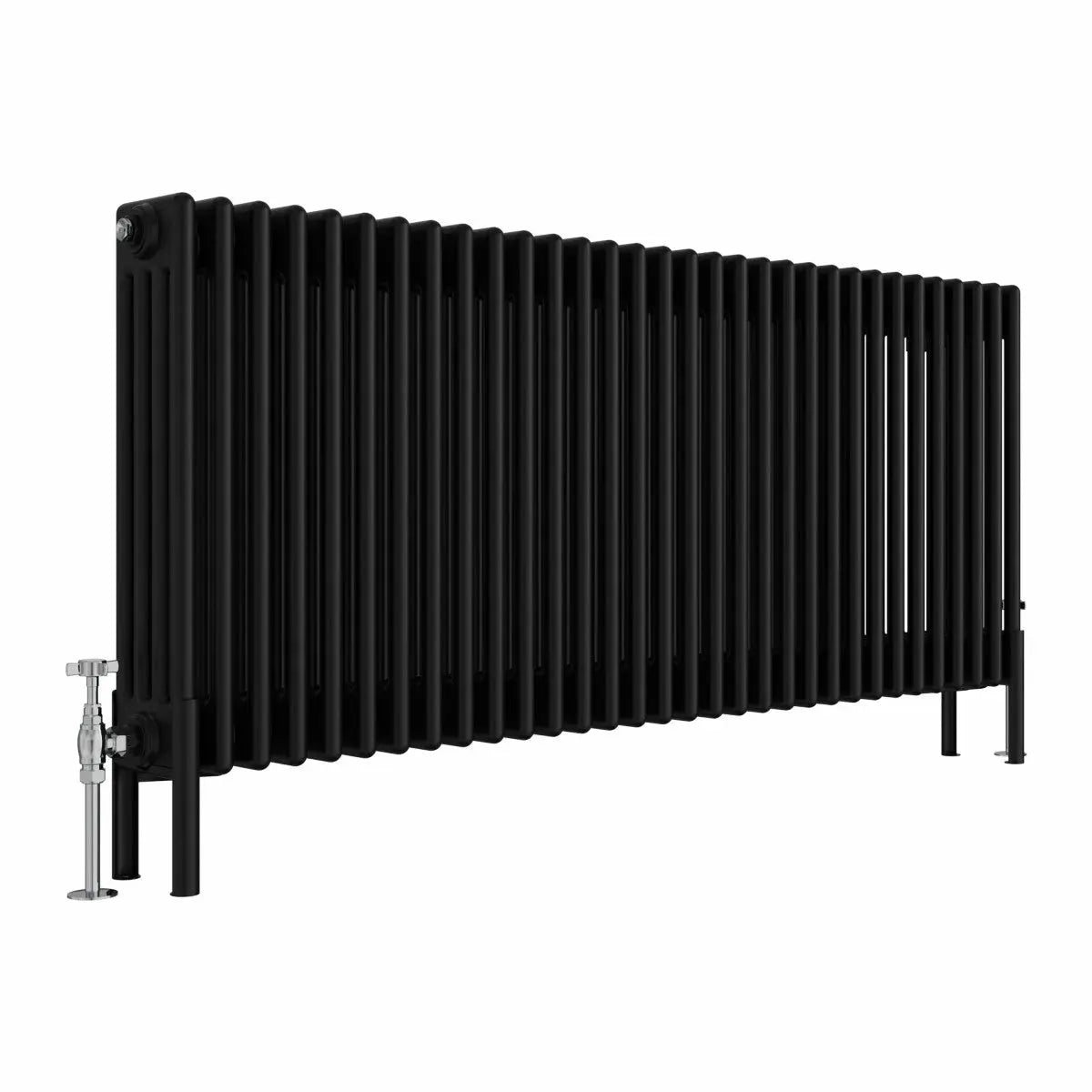 Ferentino - Traditional horizontal column radiator black