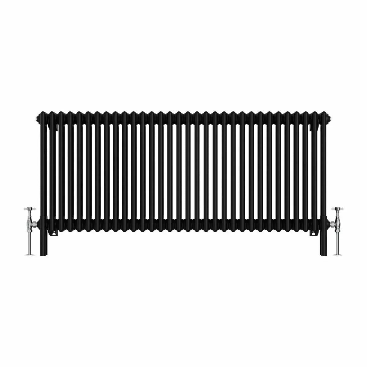 Ferentino - Traditional horizontal column radiator black