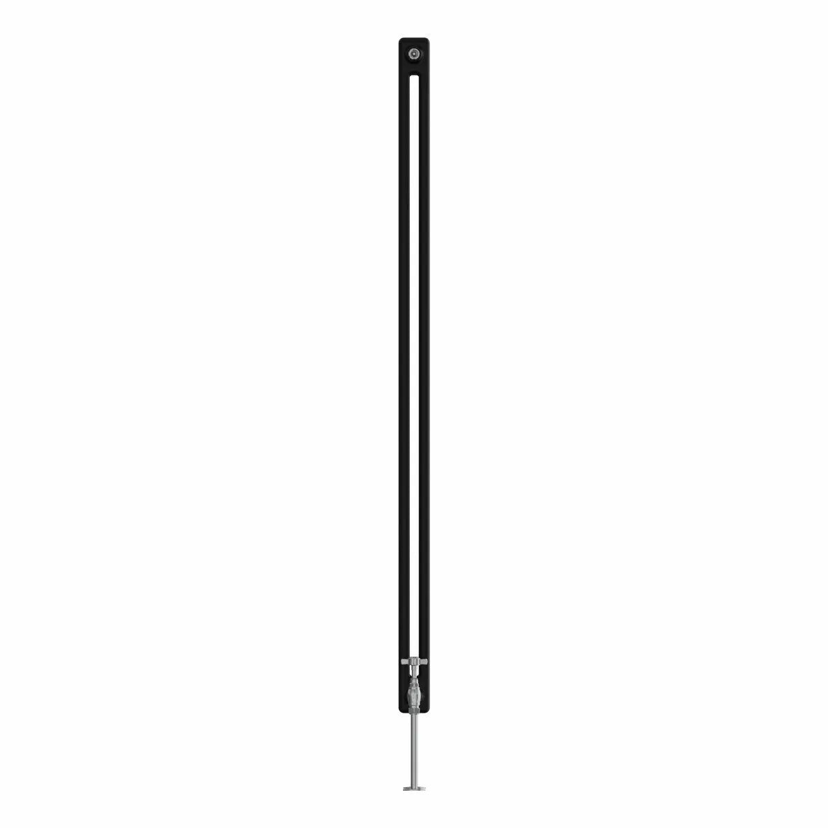 Ferentino - Traditional vertical column radiator black