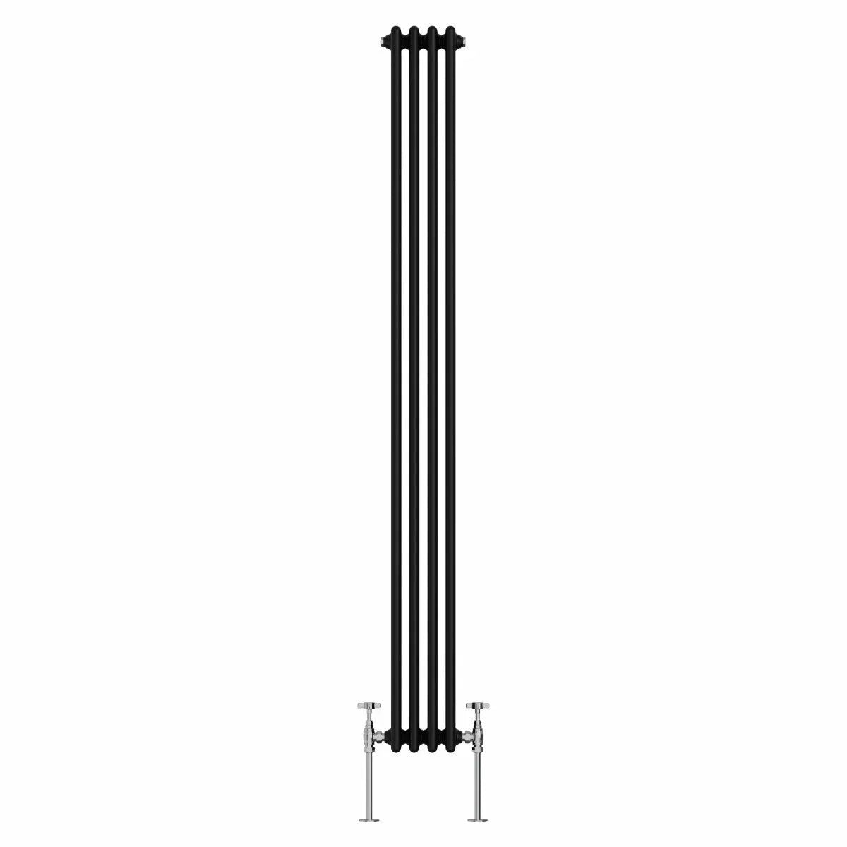 Ferentino - Traditional vertical column radiator black