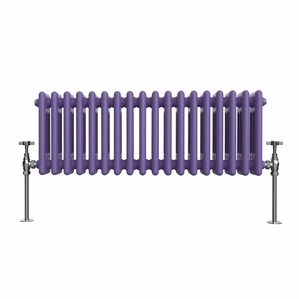Ferentino - Traditional horizontal column radiator blue lilac