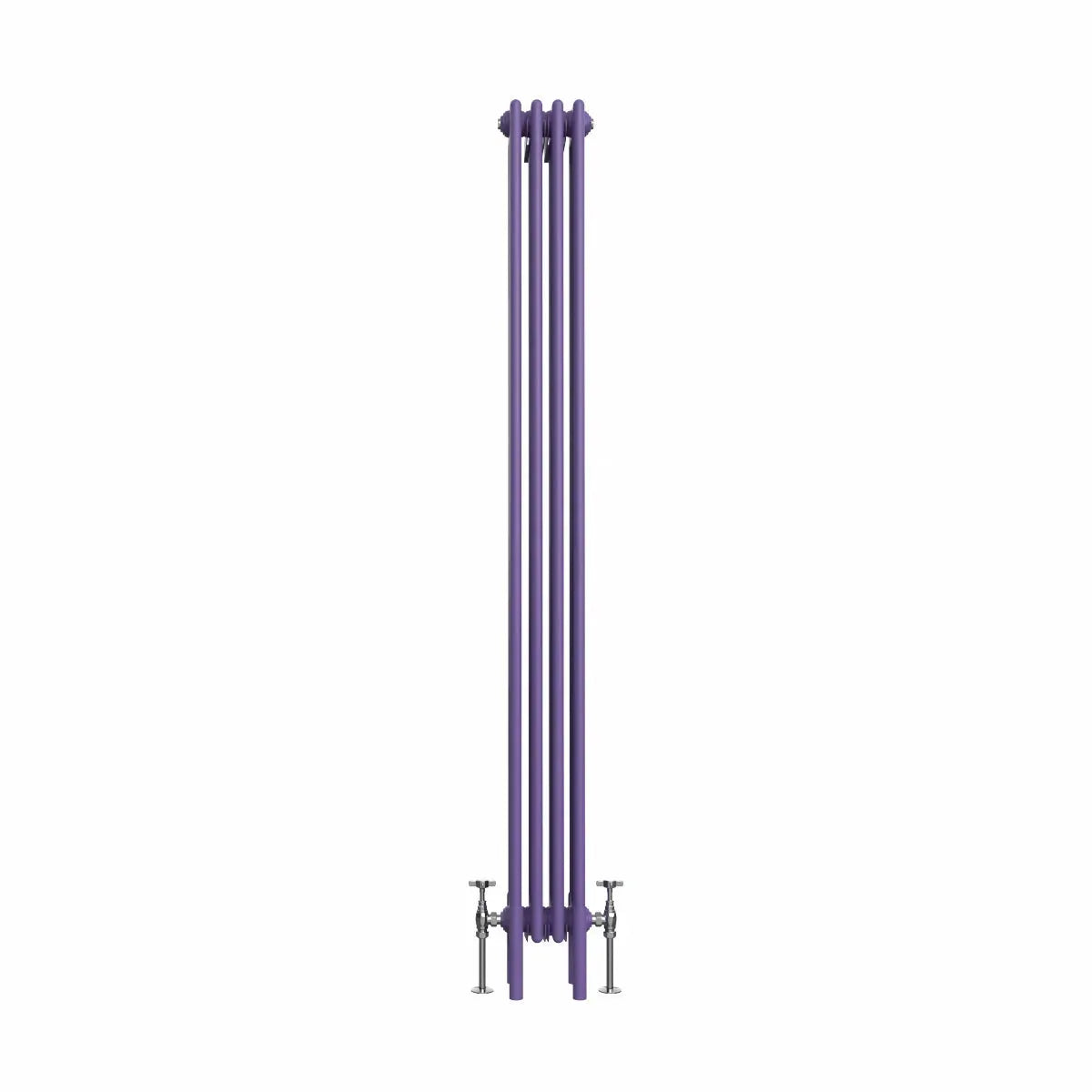 Ferentino - Traditional vertical column radiator blue lilac