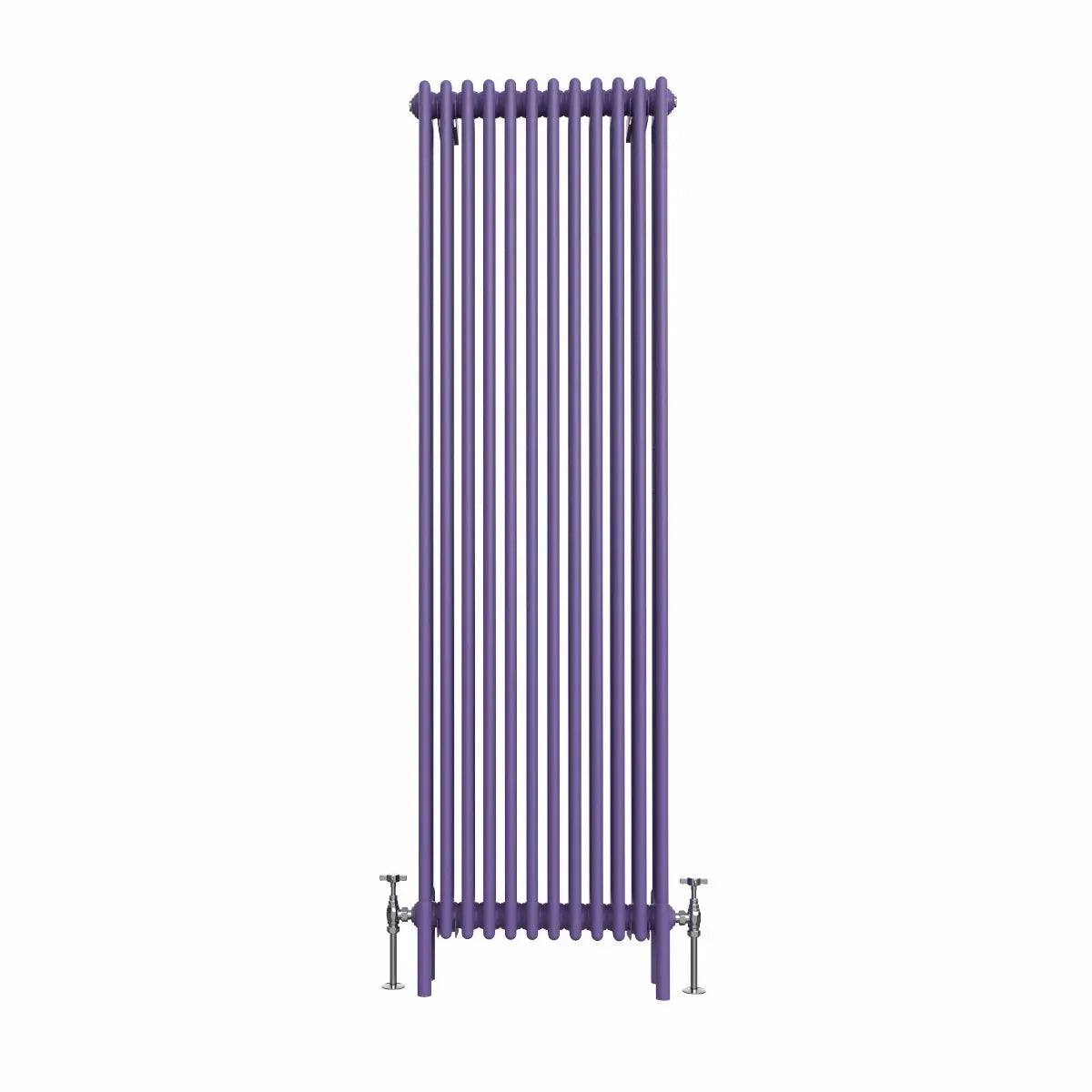 Ferentino - Traditional vertical column radiator blue lilac