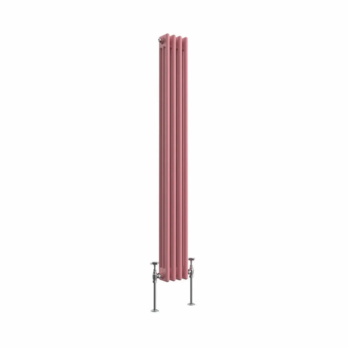 Ferentino - Traditional vertical column radiator light pink