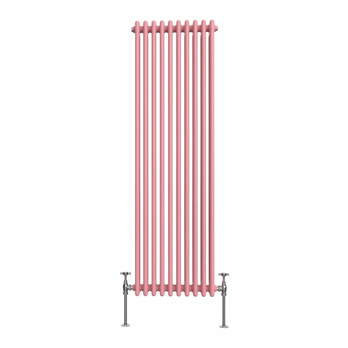 Ferentino - Traditional vertical column radiator light pink