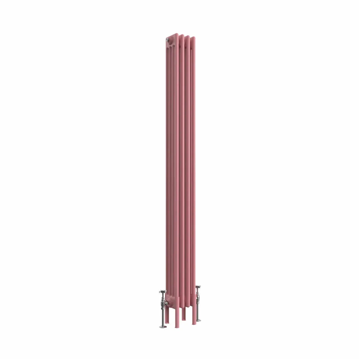 Ferentino - Traditional vertical column radiator light pink