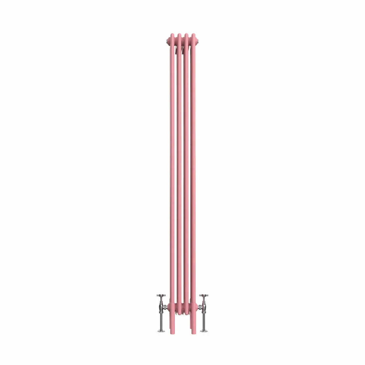 Ferentino - Traditional vertical column radiator light pink