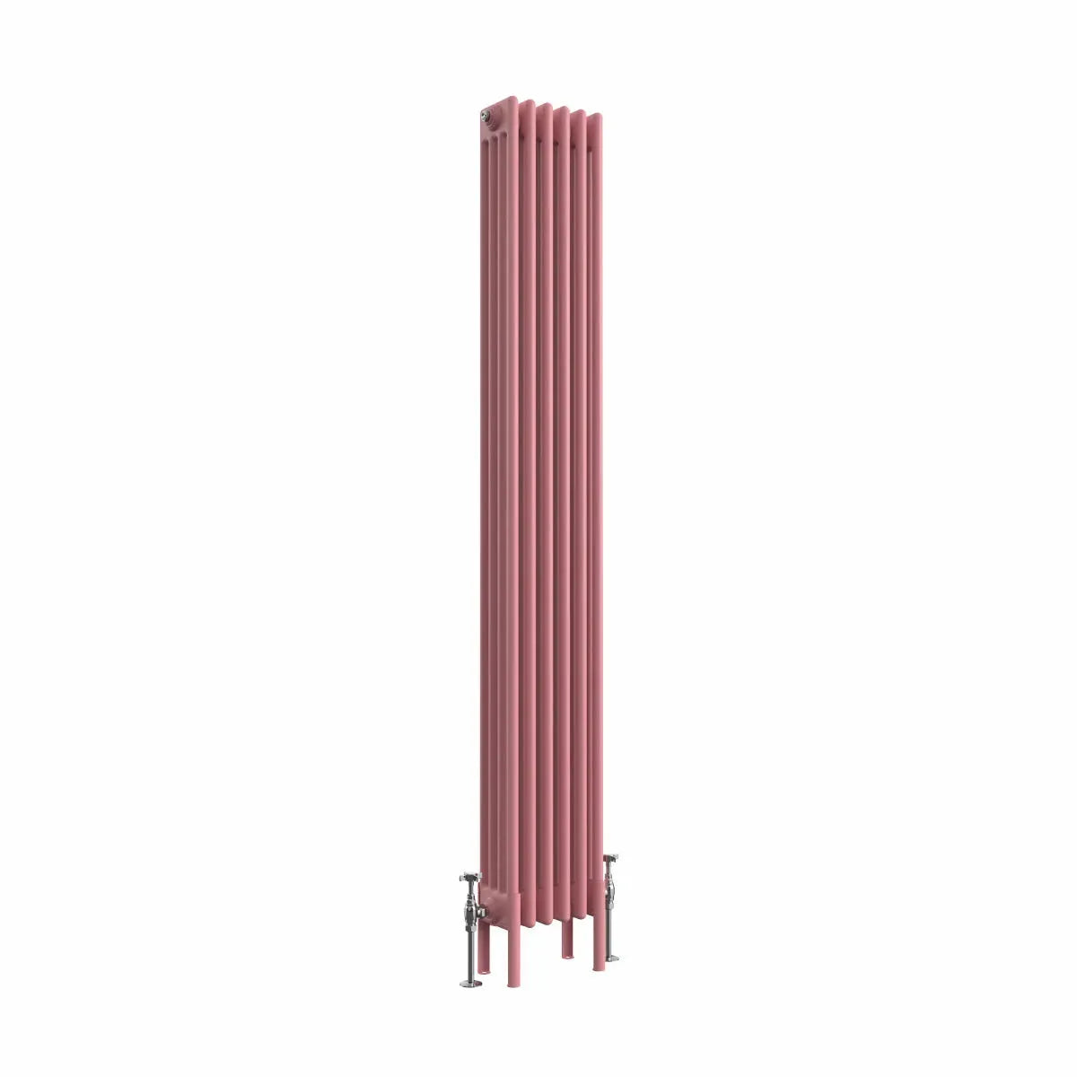 Ferentino - Traditional vertical column radiator light pink