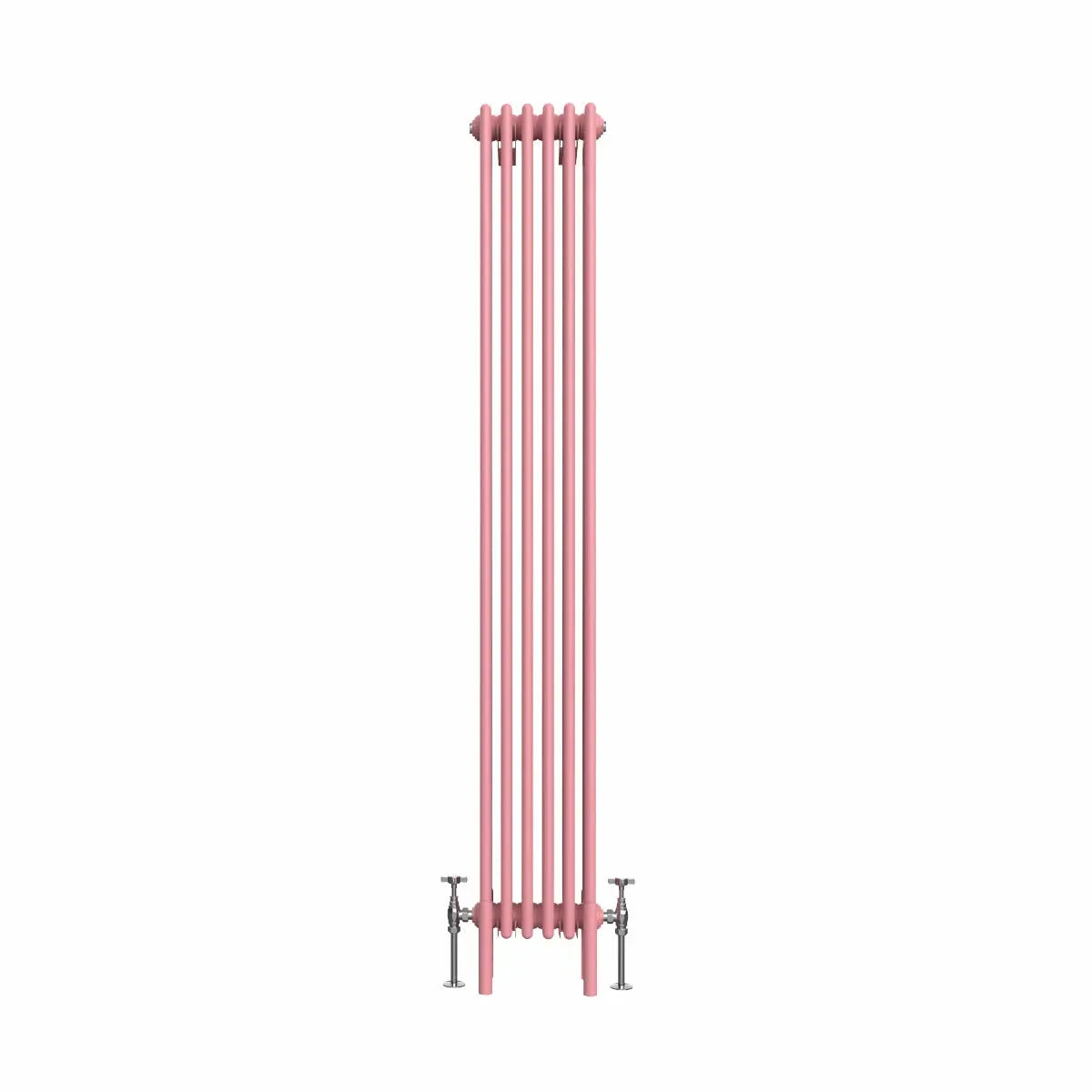 Ferentino - Traditional vertical column radiator light pink