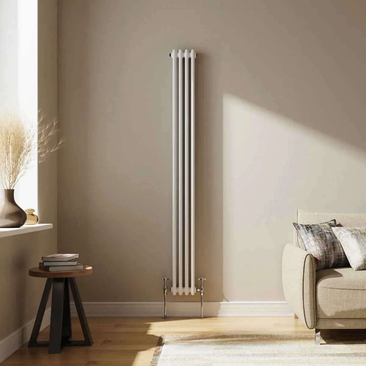 Ferentino - Traditional vertical column radiator white