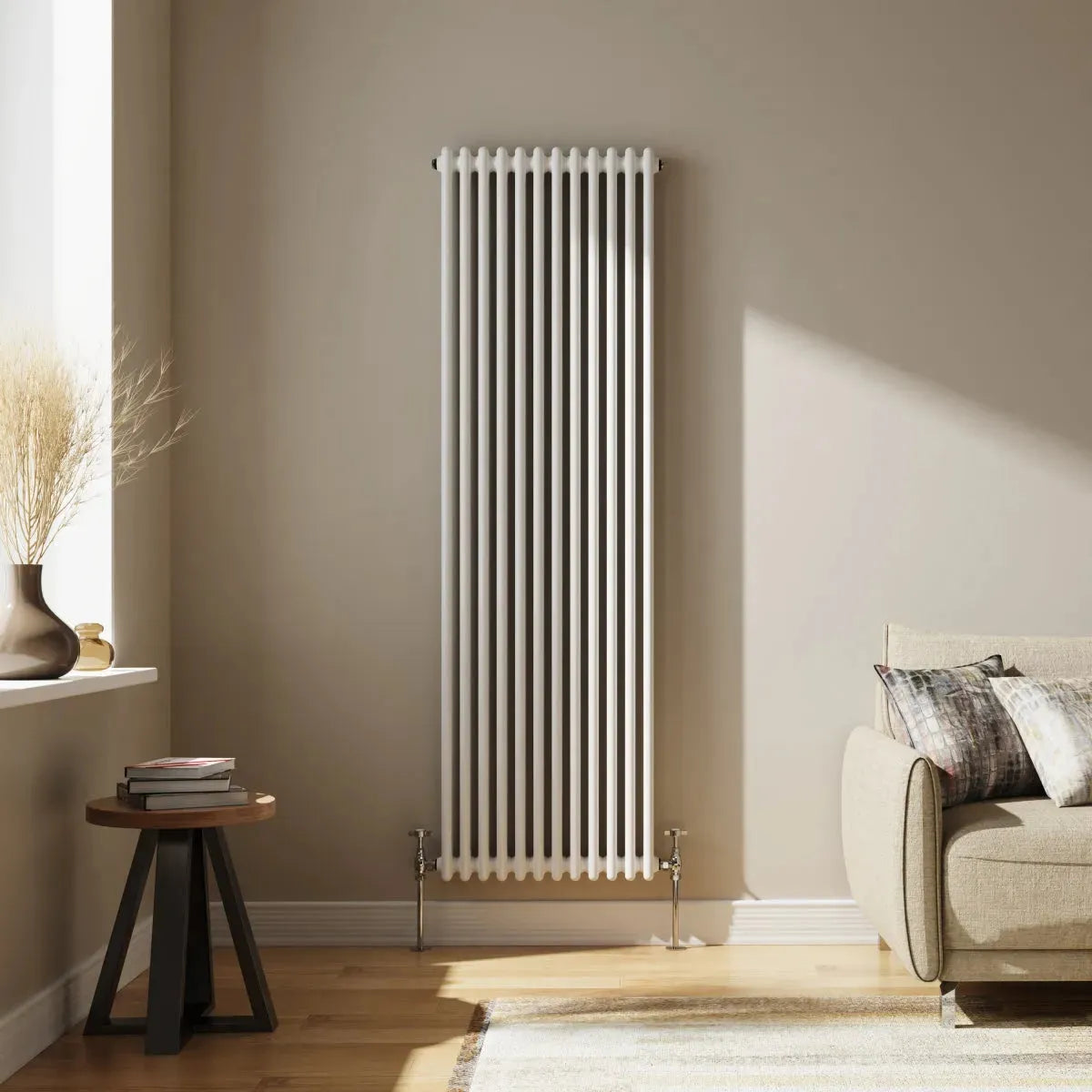 Ferentino - Traditional vertical column radiator white