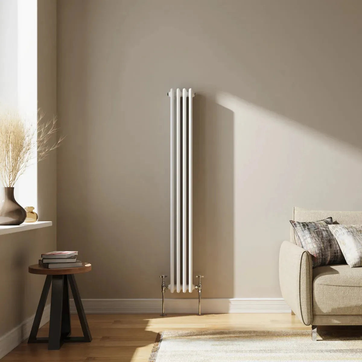 Ferentino - Traditional vertical column radiator white