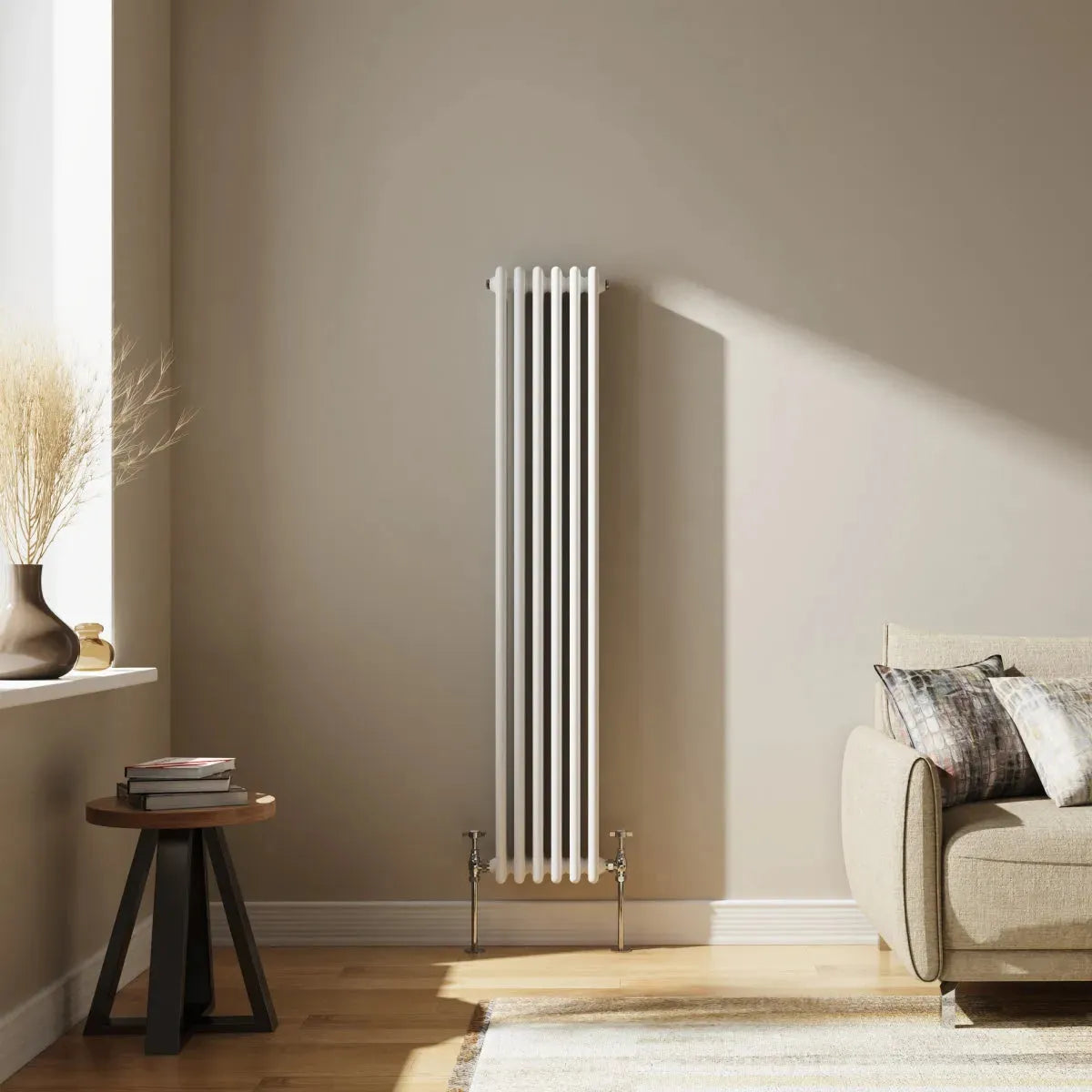 Ferentino - Traditional vertical column radiator white