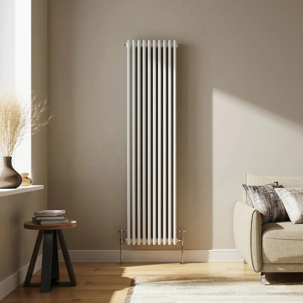 Ferentino - Traditional vertical column radiator white