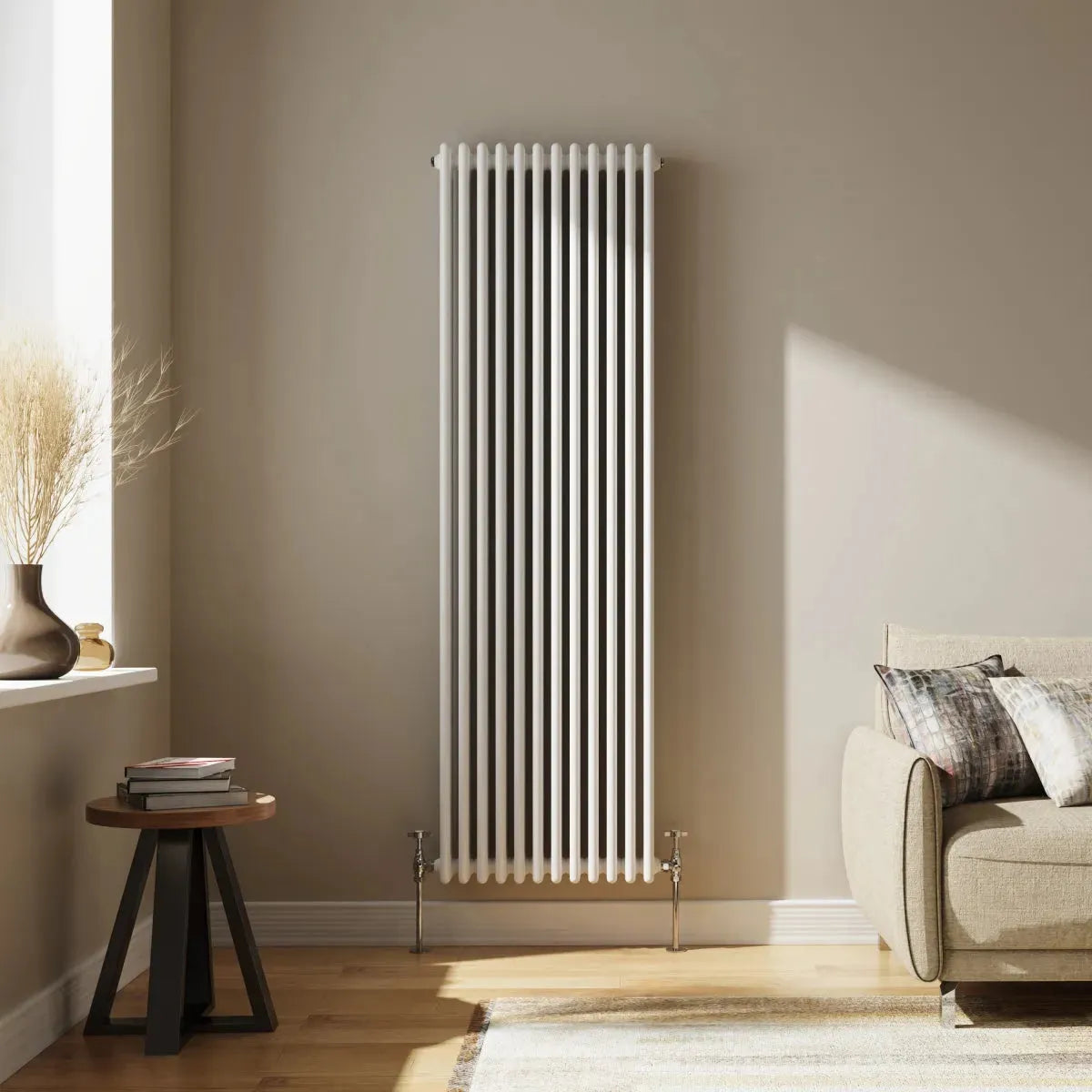 Ferentino - Traditional vertical column radiator white
