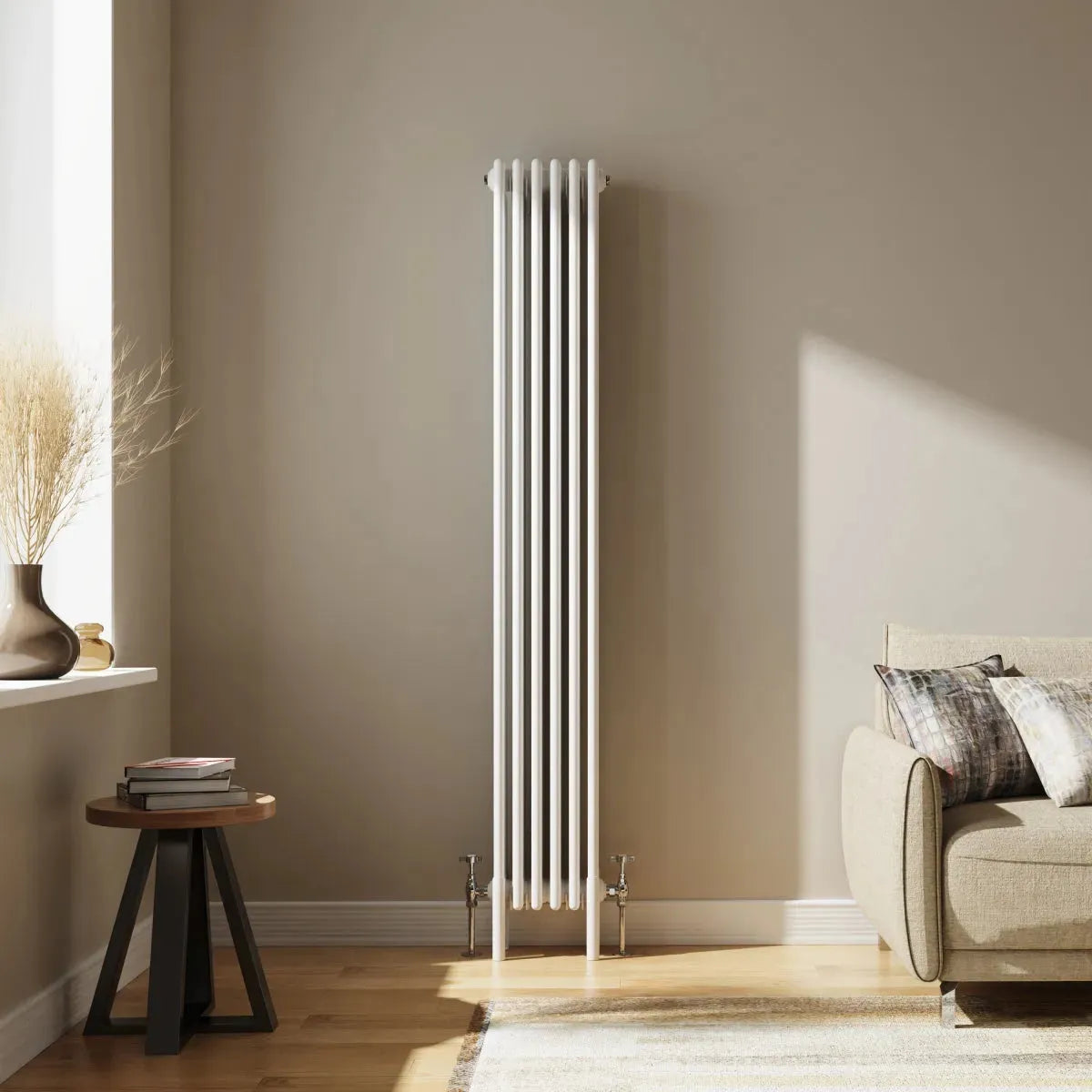 Ferentino - Traditional vertical column radiator white