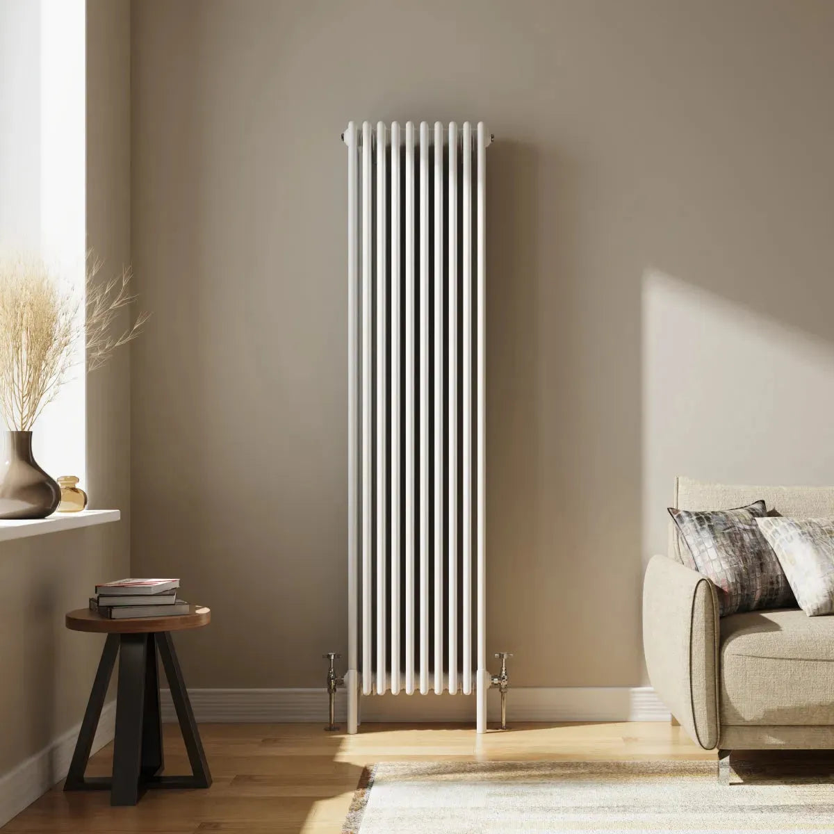 Ferentino - Traditional vertical column radiator white
