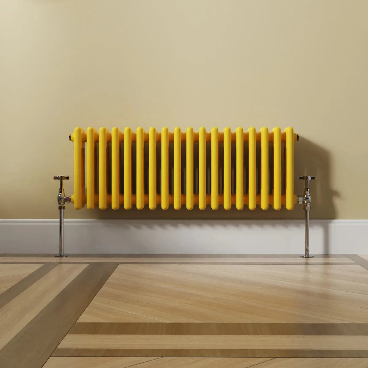 Ferentino - Traditional horizontal column radiator zinc yellow