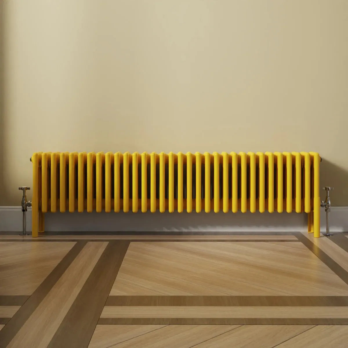 Ferentino - Traditional horizontal column radiator zinc yellow