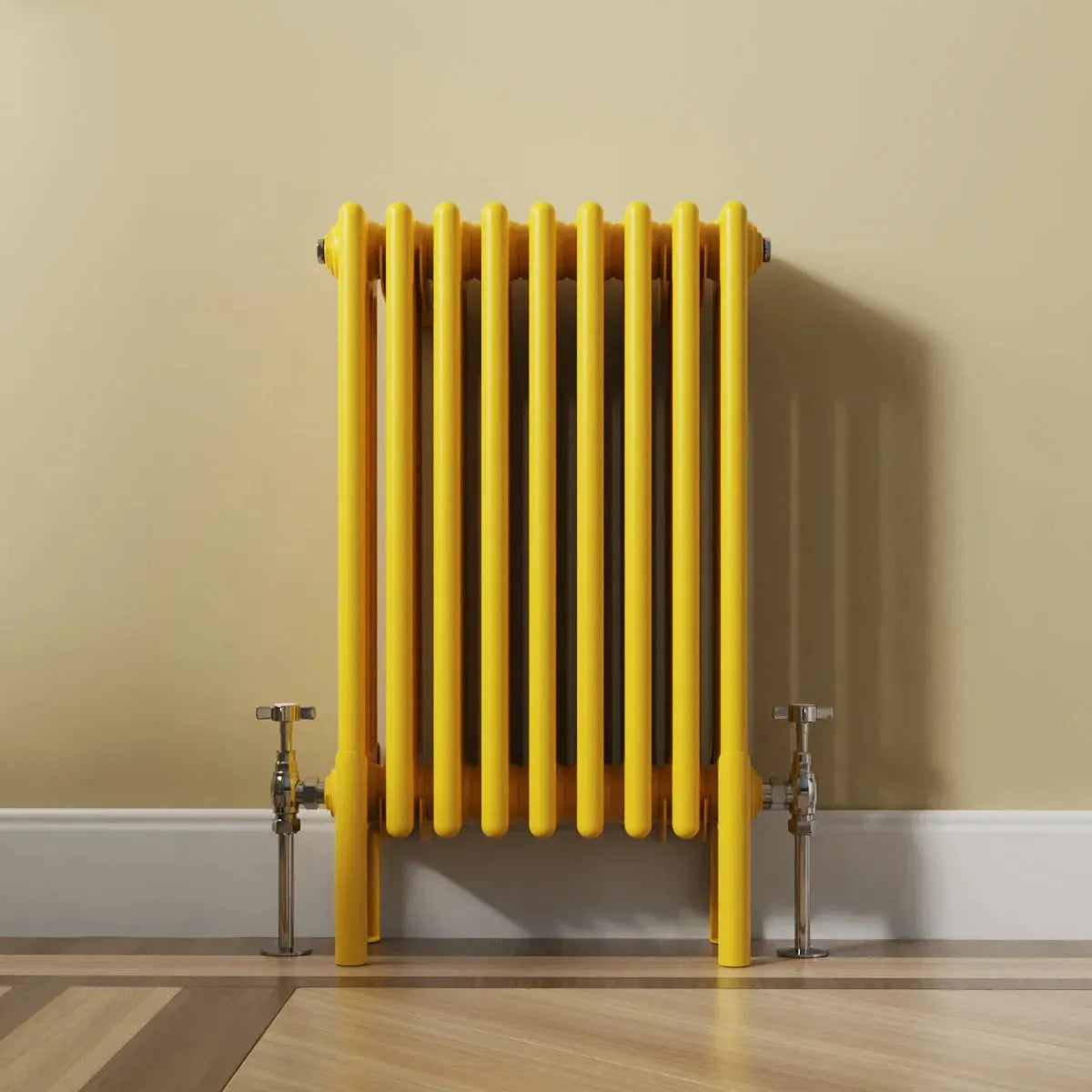 Ferentino - Traditional horizontal column radiator zinc yellow