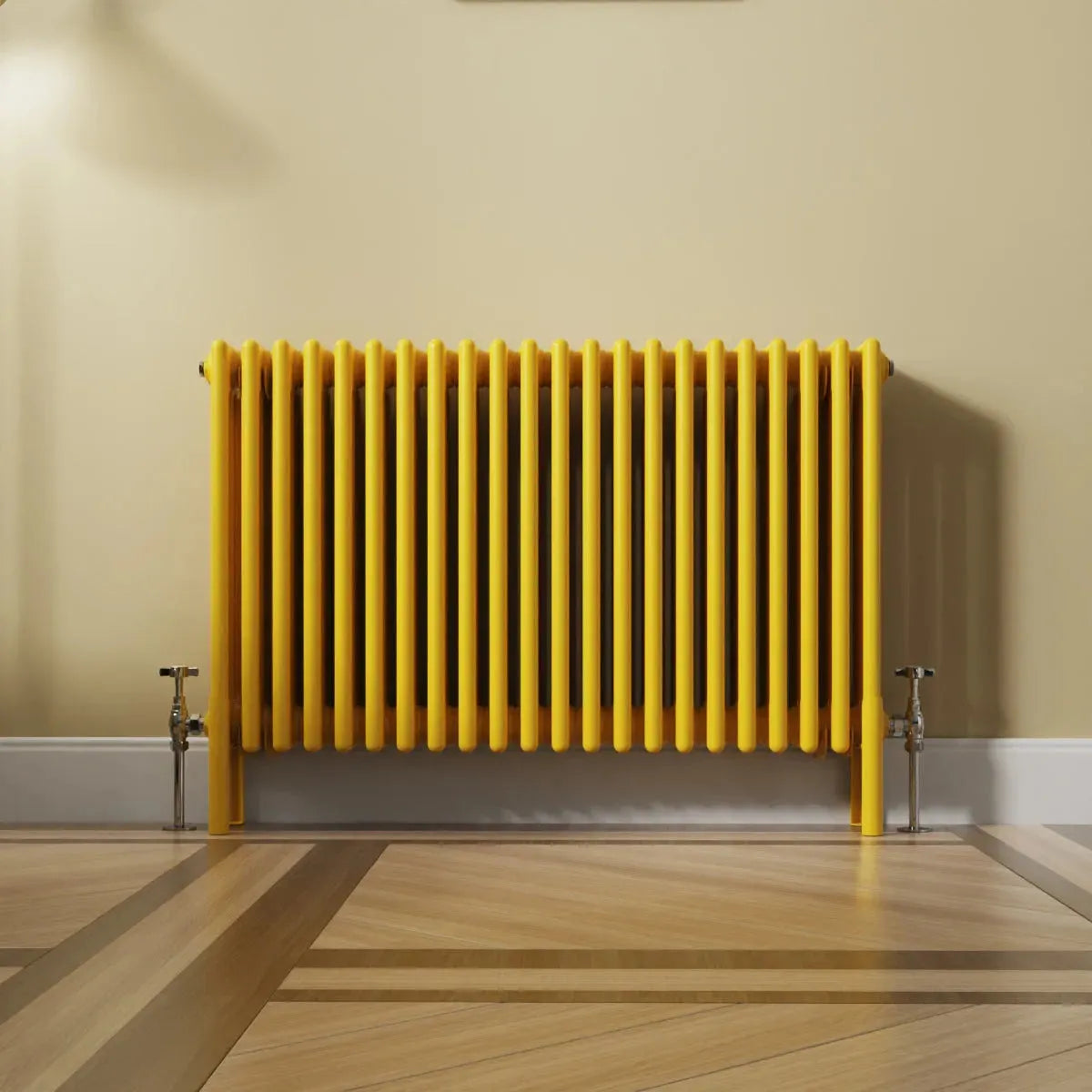 Ferentino - Traditional horizontal column radiator zinc yellow