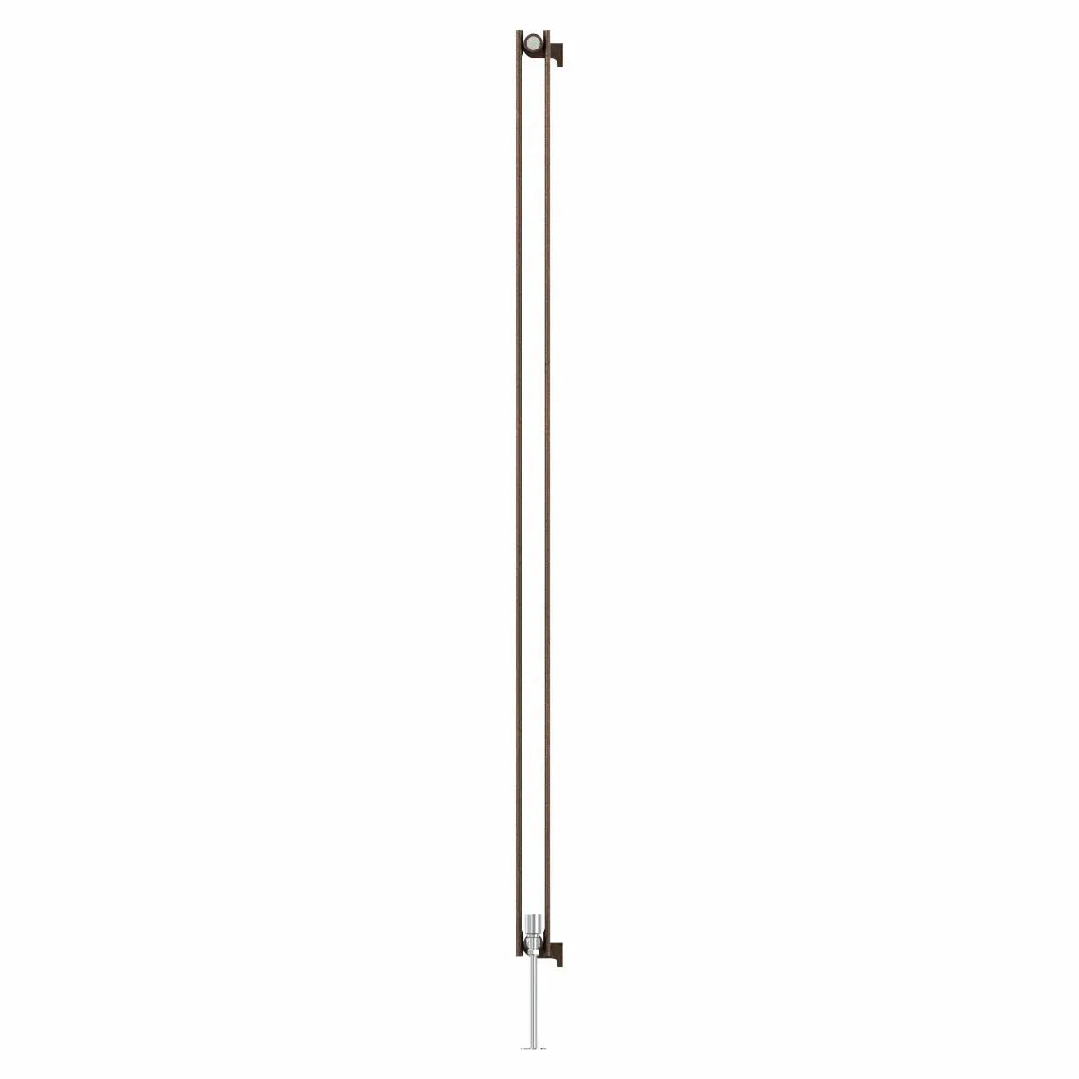 San Remo - Modern vertical flat panel radiator blackened copper