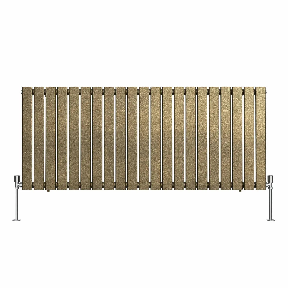 San Remo - Modern horizontal flat panel radiator blackened gold