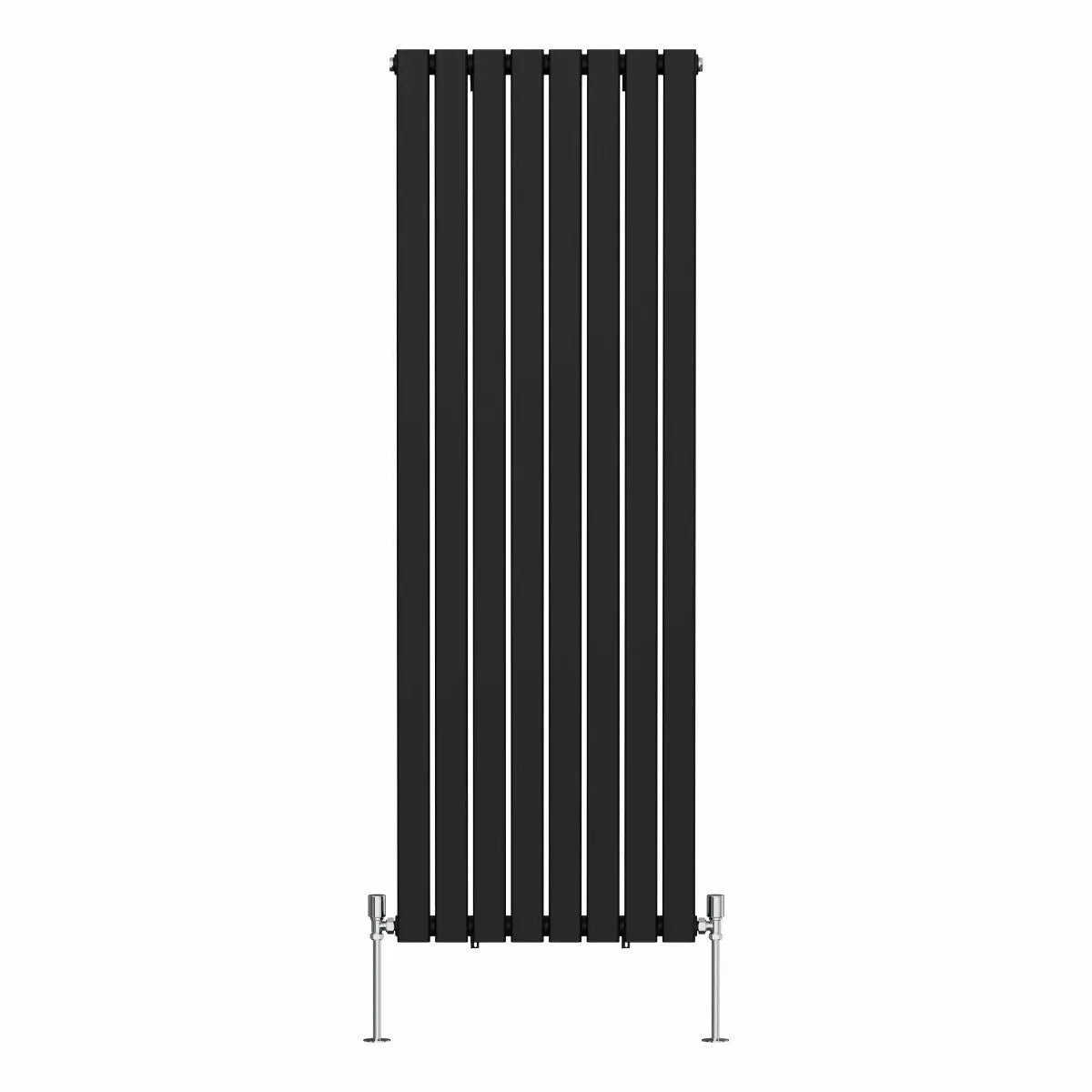 San Remo - Modern vertical flat panel radiator black