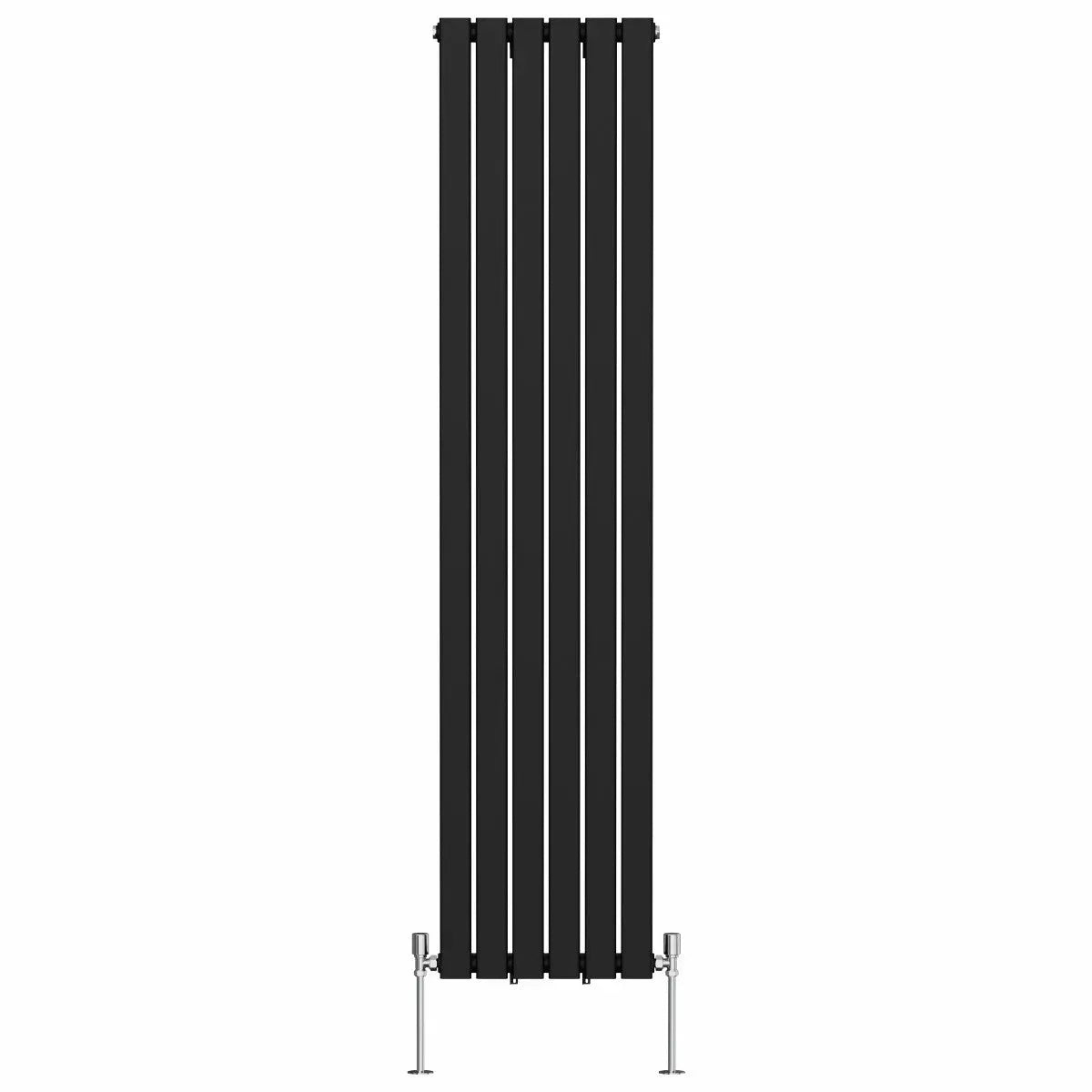 San Remo - Modern vertical flat panel radiator black