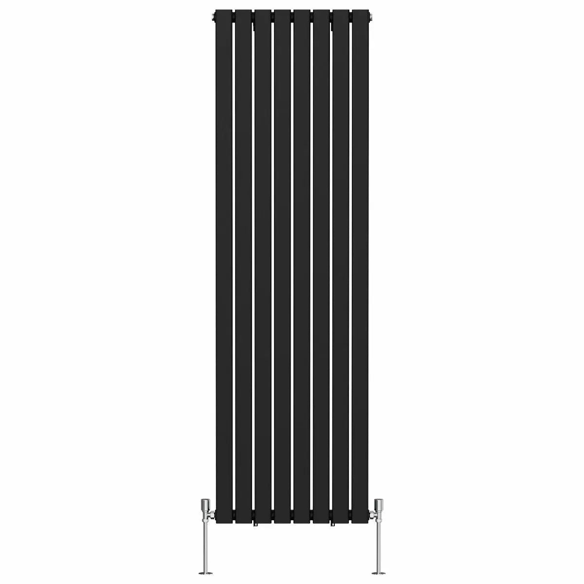 San Remo - Modern vertical flat panel radiator black
