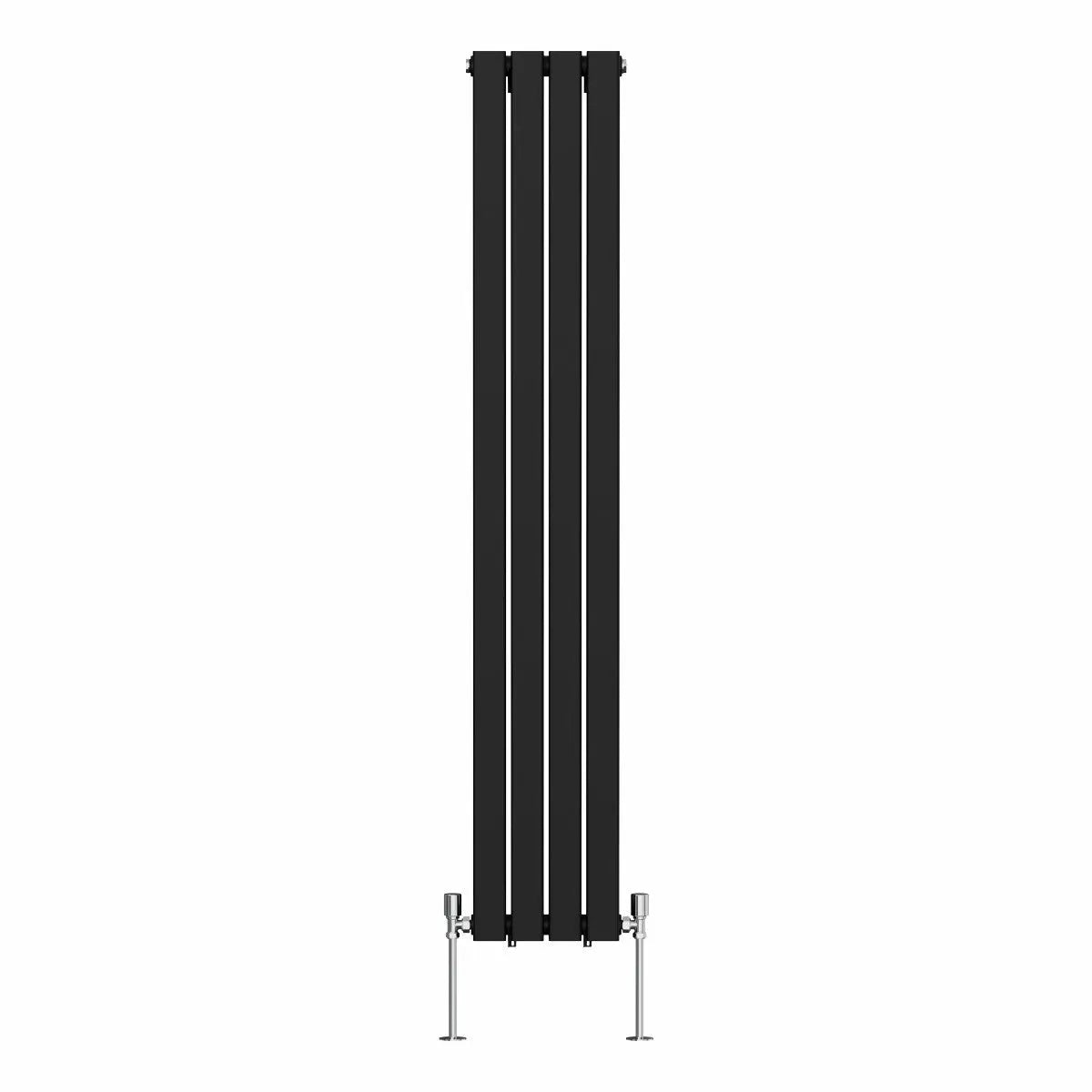 San Remo - Modern vertical flat panel radiator black