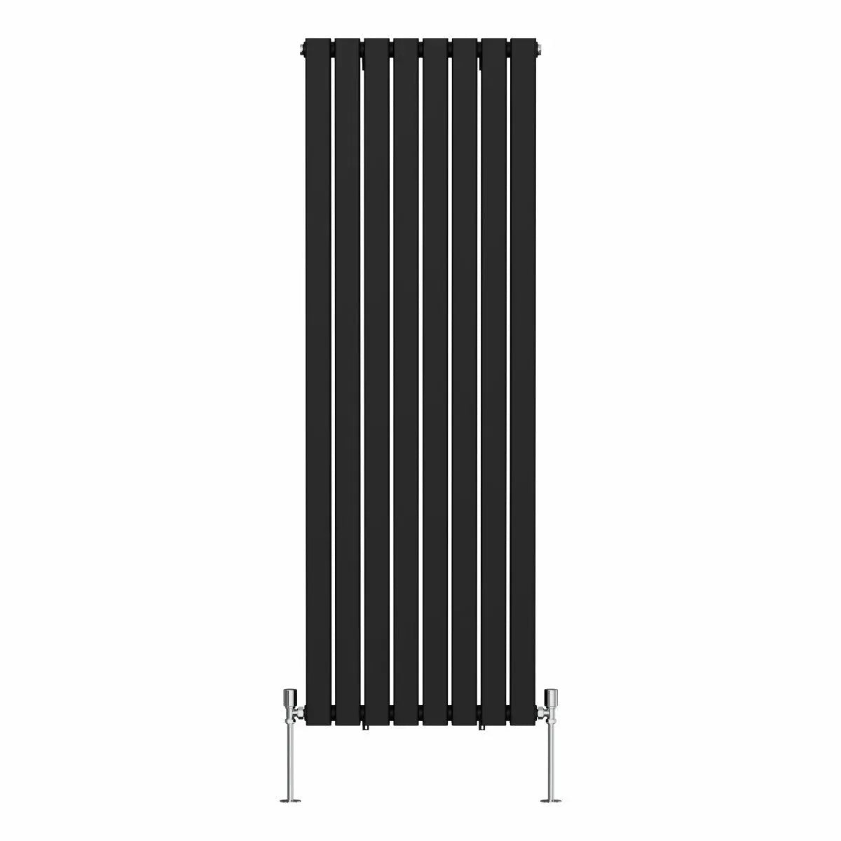 San Remo - Modern vertical flat panel radiator black