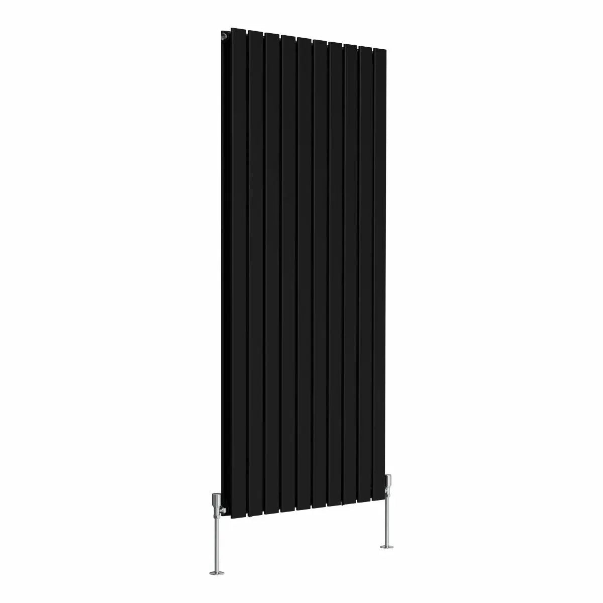 San Remo - Modern vertical flat panel radiator black