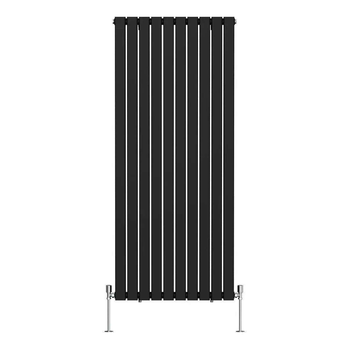 San Remo - Modern vertical flat panel radiator black