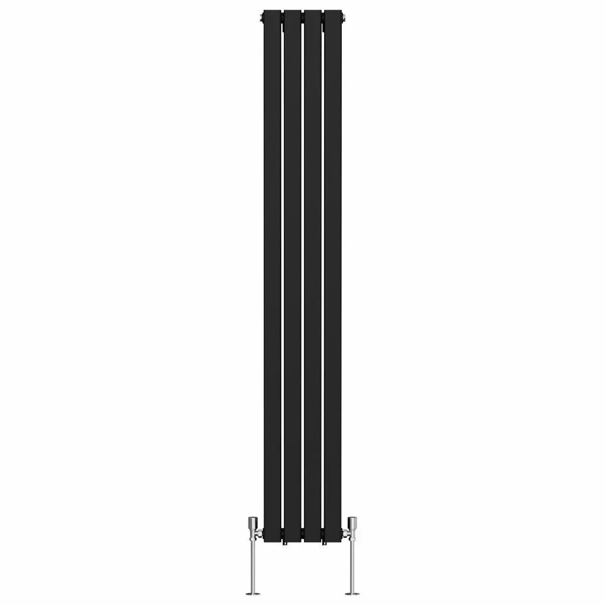 San Remo - Modern vertical flat panel radiator black