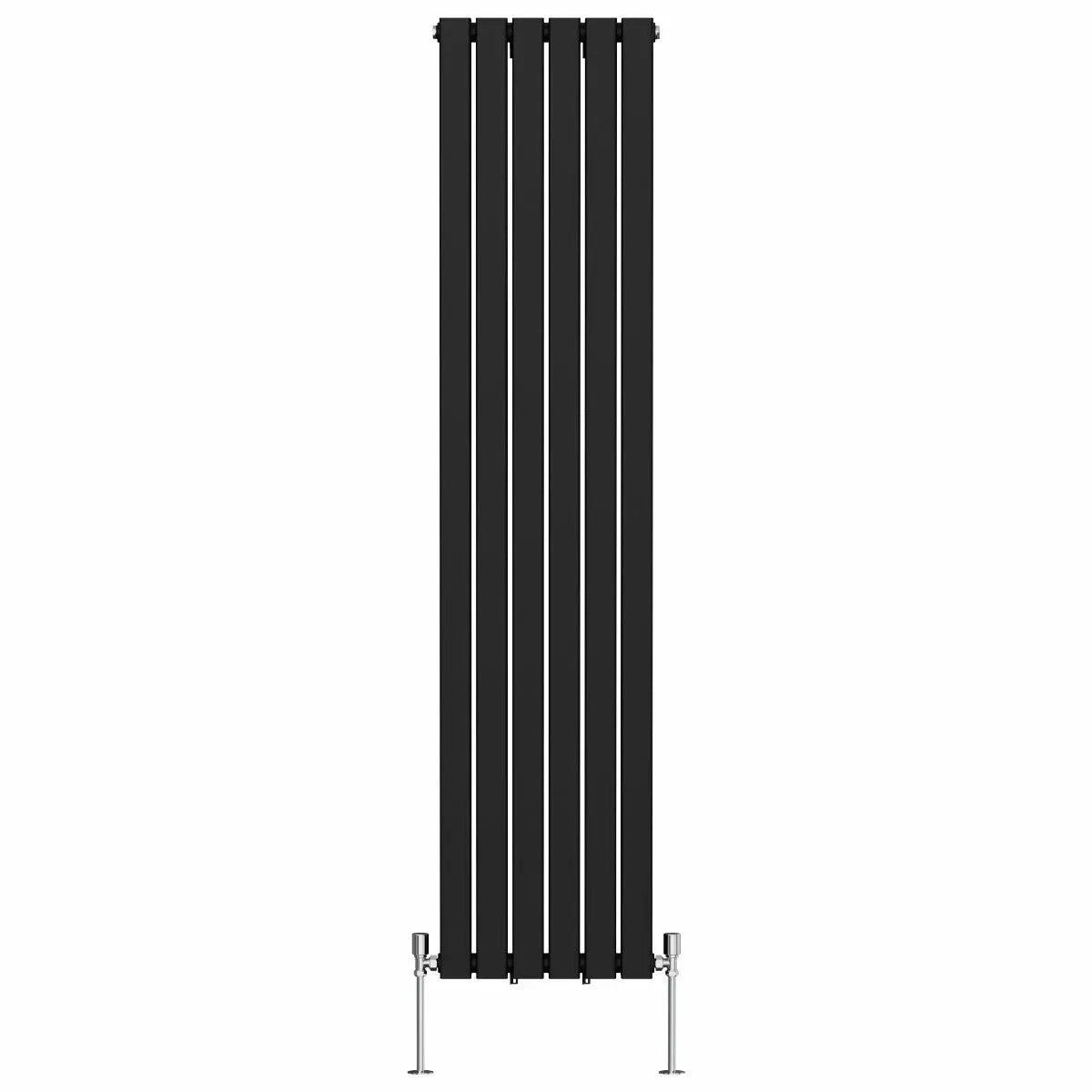 San Remo - Modern vertical flat panel radiator black