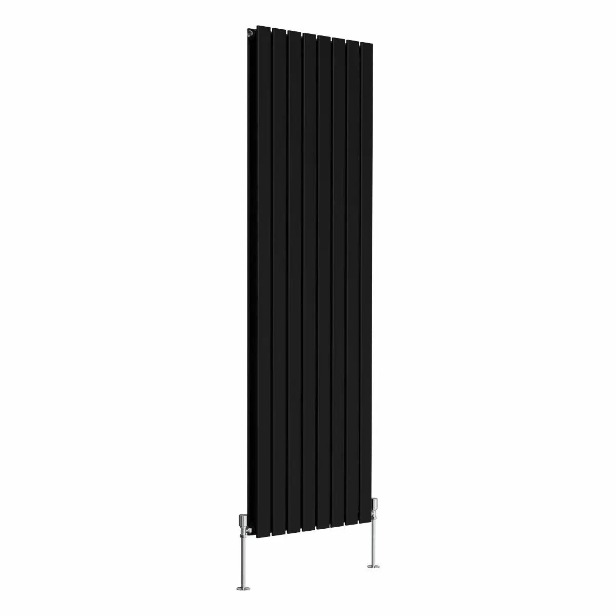 San Remo - Modern vertical flat panel radiator black
