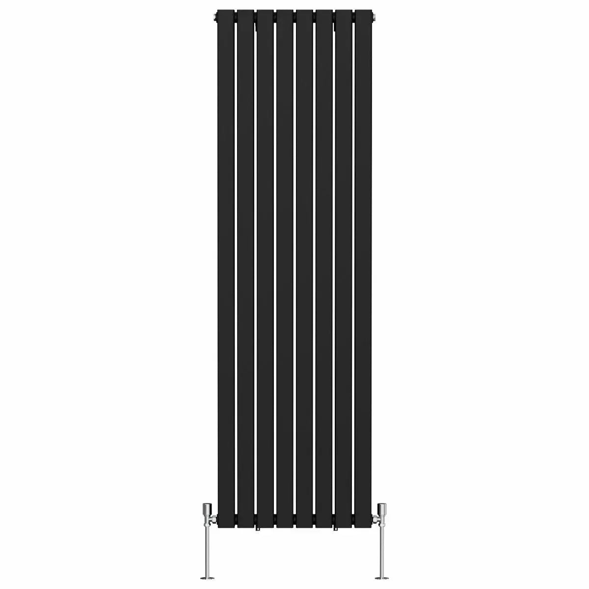San Remo - Modern vertical flat panel radiator black