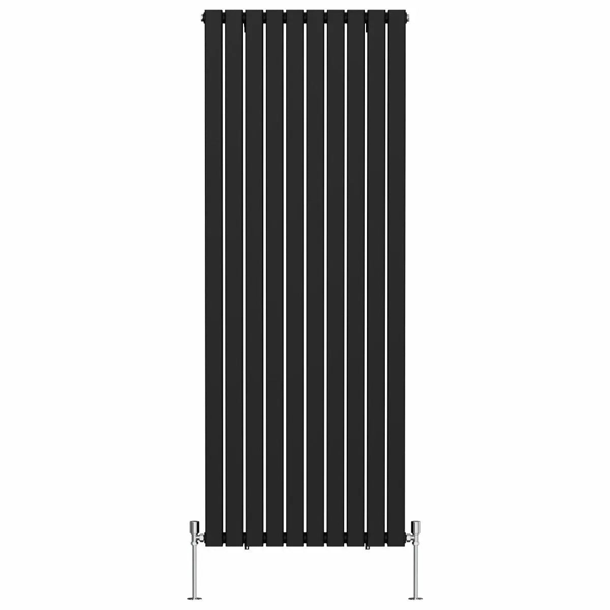 San Remo - Modern vertical flat panel radiator black
