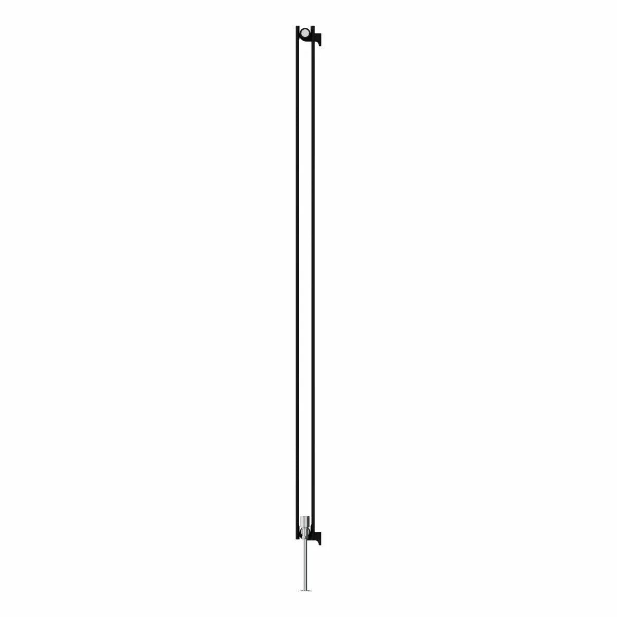 San Remo - Modern vertical flat panel radiator black