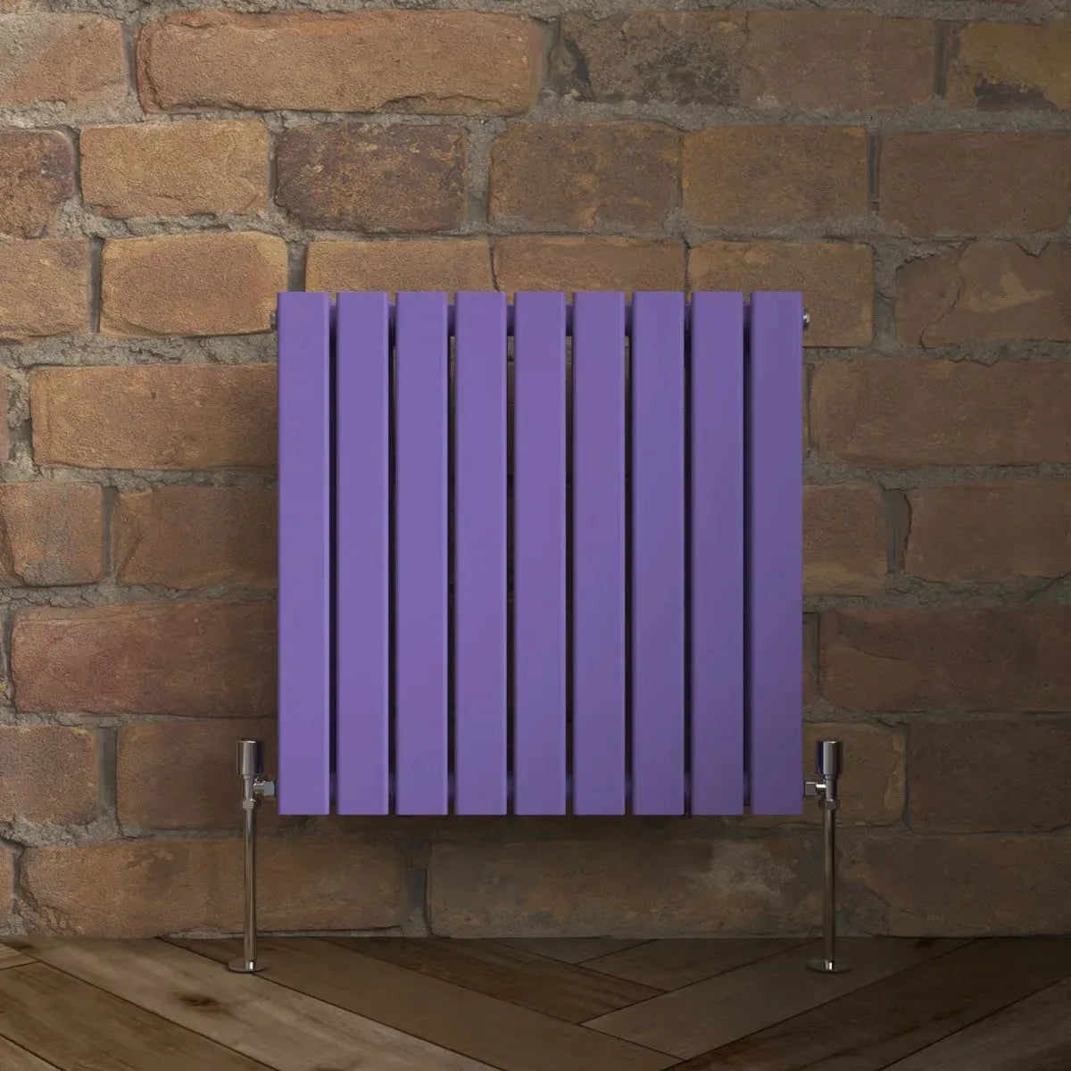 San Remo - Modern horizontal flat panel radiator blue lilac