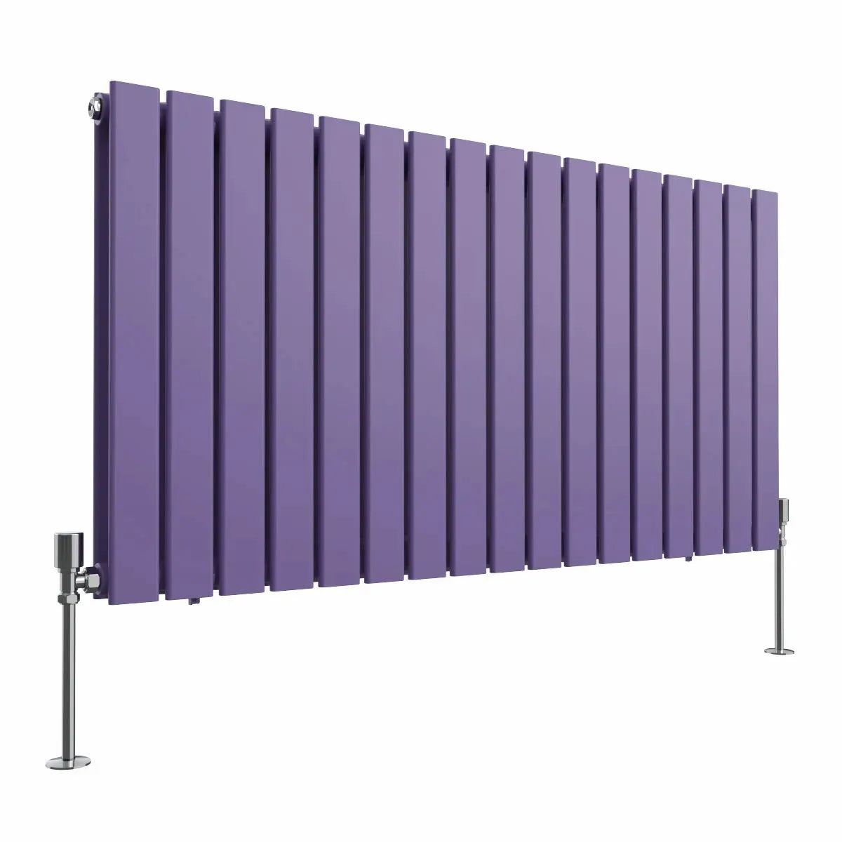 San Remo - Modern horizontal flat panel radiator blue lilac